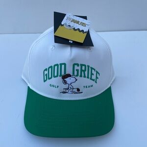 Peanuts Snoopy Good Grief Golf Team SnapBack Hat NWT
